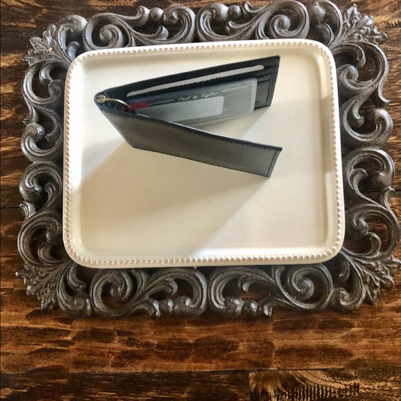 Paul&Taylor black Leather Credit Card Holder-NWOT - Picture 7 of 8